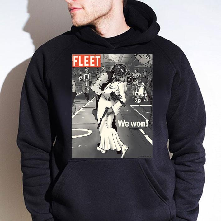Fleet We Won Han Solo And Princess Leia t-shirt