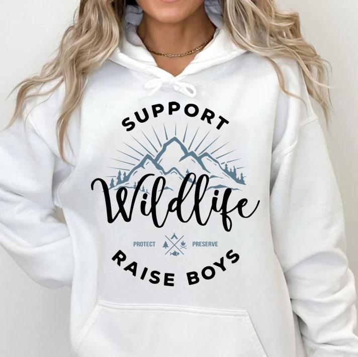 support wildlife raise boys hoodie - Support Wildlife Raise boys t-shirt