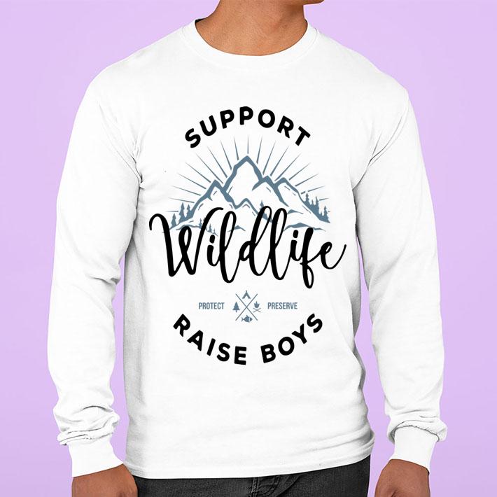 support wildlife raise boys sweatshirt - Support Wildlife Raise boys t-shirt