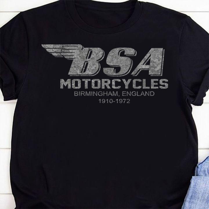 bsa motorcycles birmingham england 1910 1972 birmingham logo british motorcycles shirt - BSA Motorcycles Birmingham England 1910-1972, Birmingham Logo British Motorcycles, t-shirt