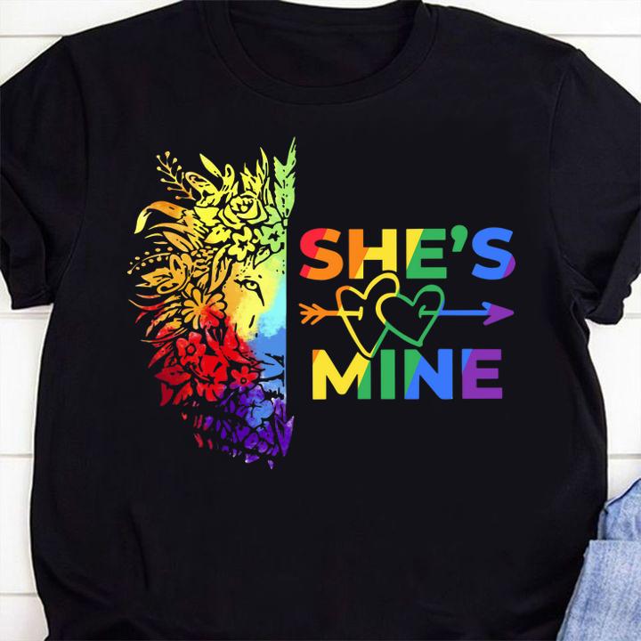 lgbt lion shes mine shirt - Lgbt Lion Shes Mine t-shirt