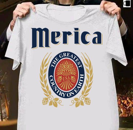 miller lite logo merica the greatest country on earth shirt - Miller Lite Logo Merica The Greatest Country On Earth t-shirt