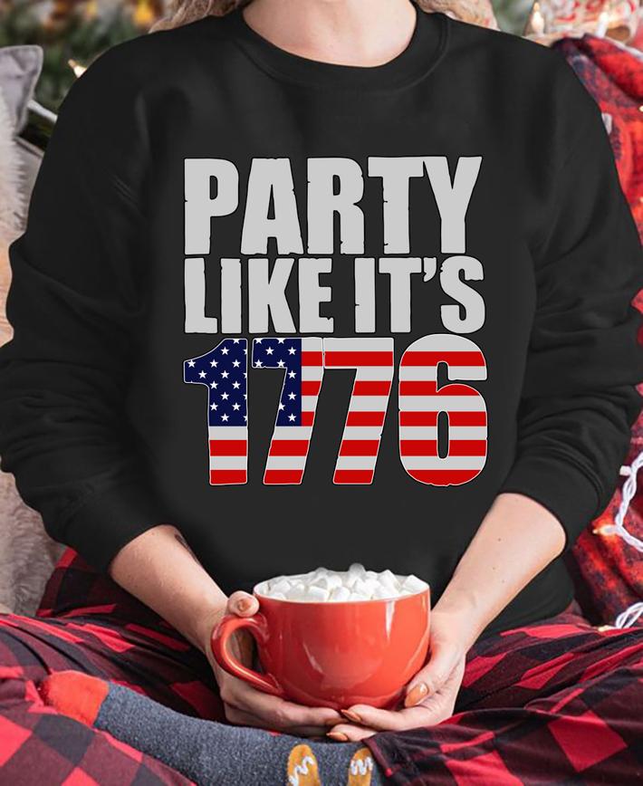 Party Like It's 1776 American Flag t-shirt
