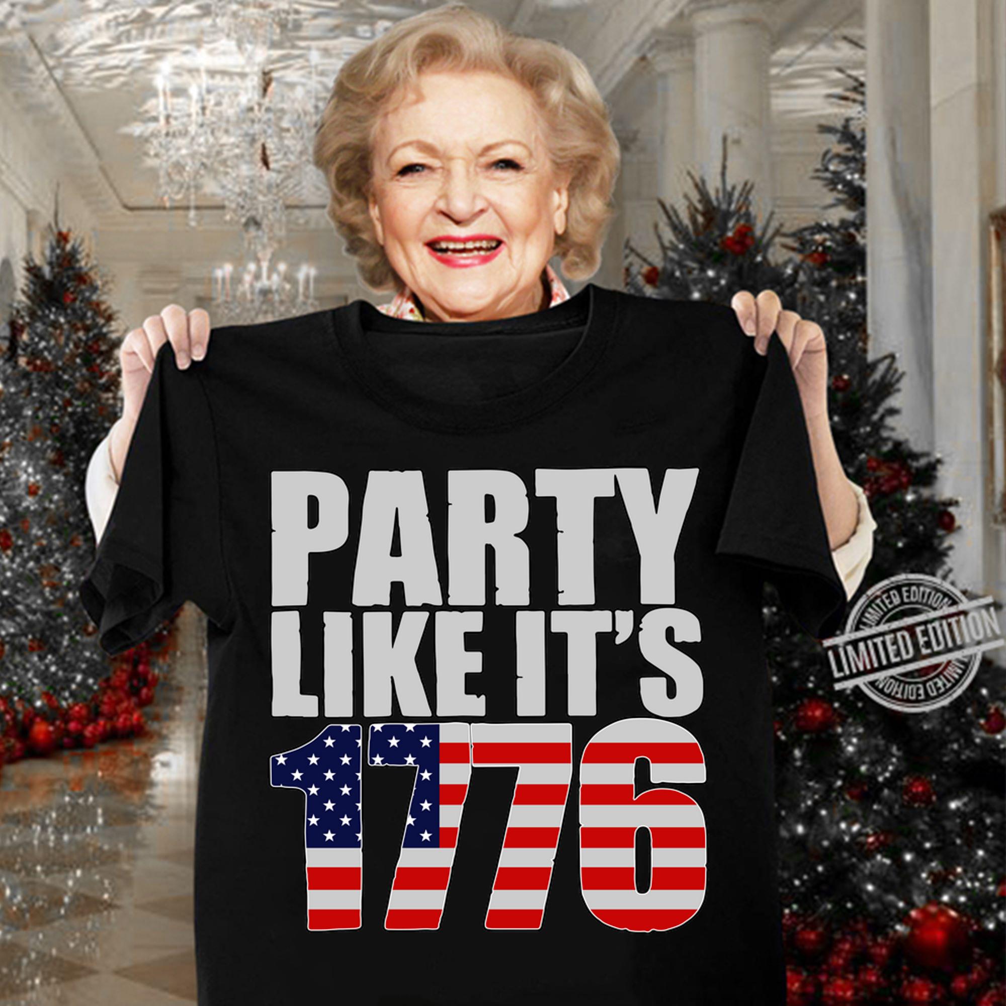 Party Like It's 1776 American Flag t-shirt