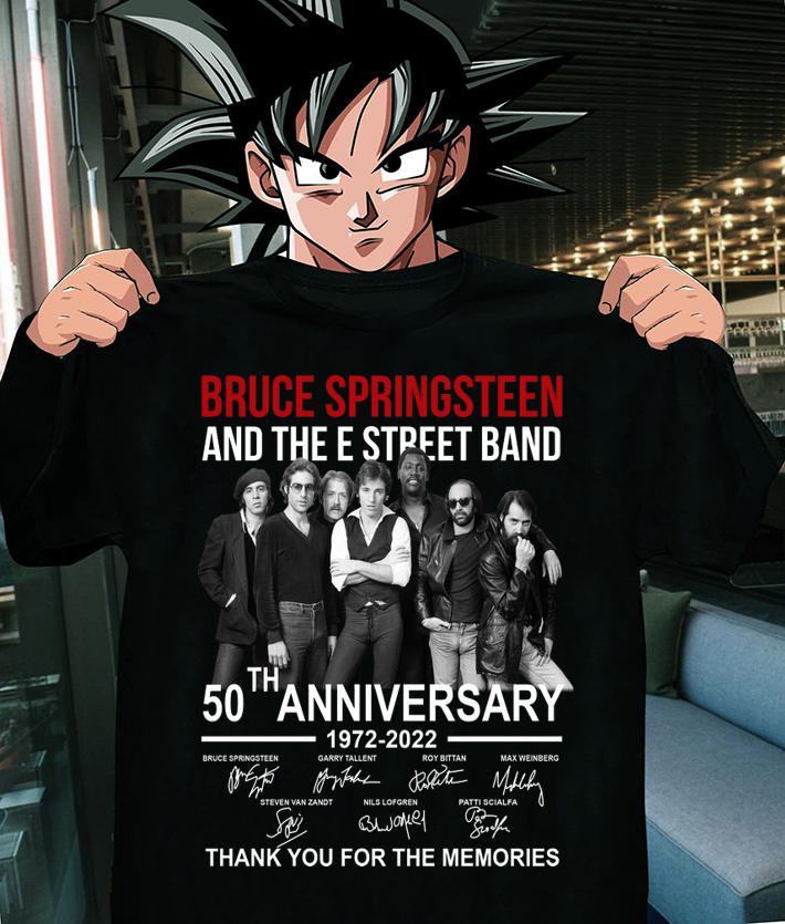 Bruce Springsteen and The E Street Band 50th anniversary 1972-2022 signed thank you memories t-shirt