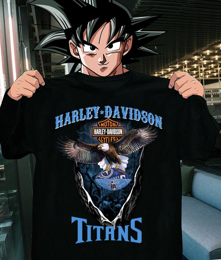 Eagle Motor Harley-Davidson Cycles Tennessee Titans t-shirt