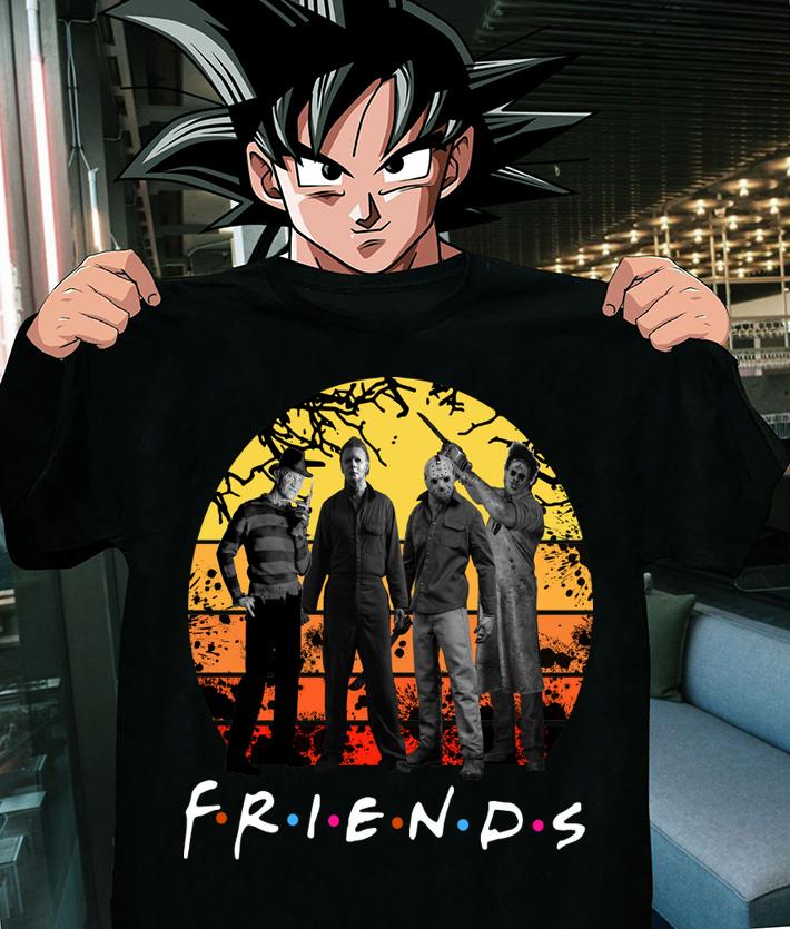 Halloween Friends Horror Movies Characters Vintage t-shirt