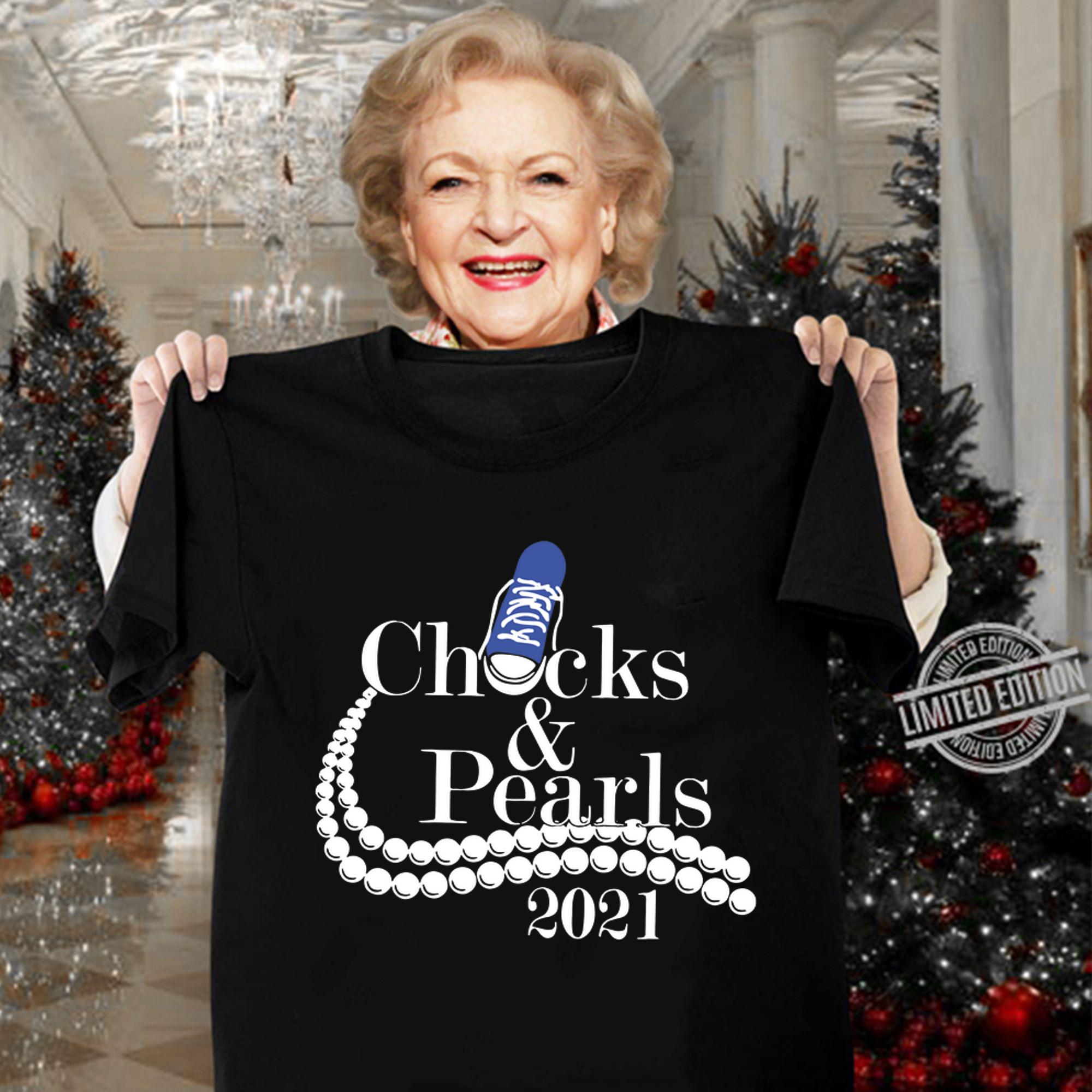 Chucks And Pearls 2021 t-shirt woman shirt