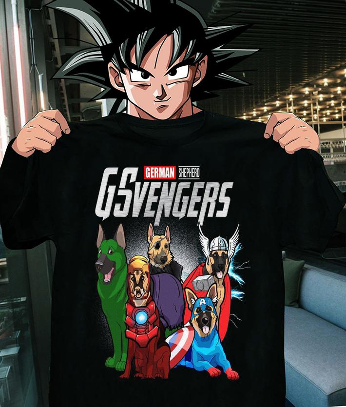German Shepherd GSvengers Marvel Avengers t-shirt