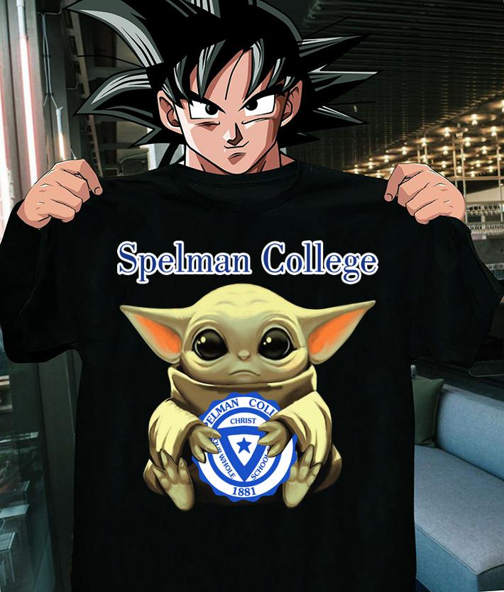 Baby Yoda Hug Spelman College Star Wars t-shirt