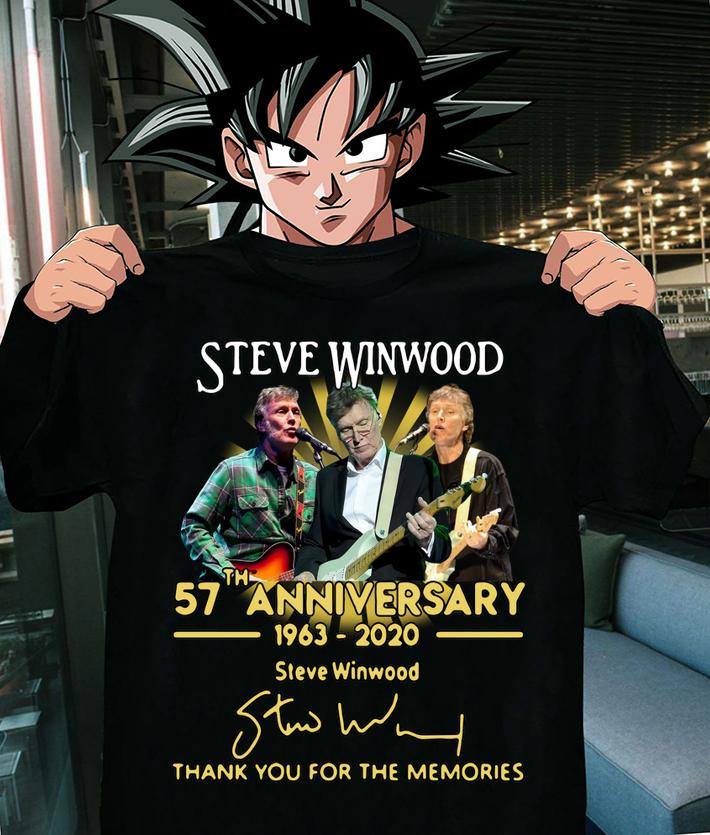 Steve Winwood 57th Anniversary 1963 2020 Thank You For The Memories Signatures t-shirt