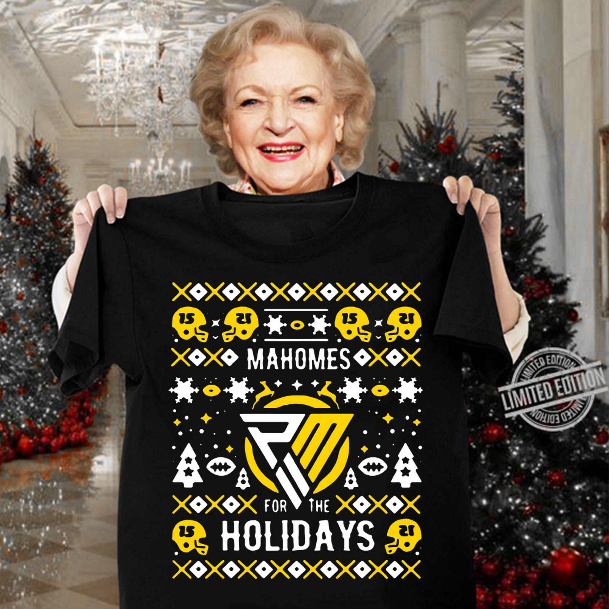 Patrick Mahomes for the holidays ugly Christmas 2020 t-shirt