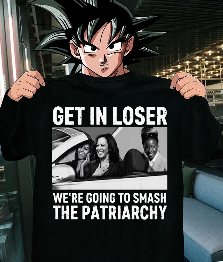 Get in loser we're going to smash the patriarchy Kamala Harris Michelle Obama Amanda Gorman t-shirt