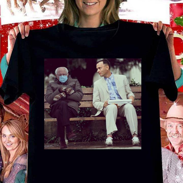 Forrest Gump Bernie Sanders Like Is Like A Box Of Mittens Meme t-shirt