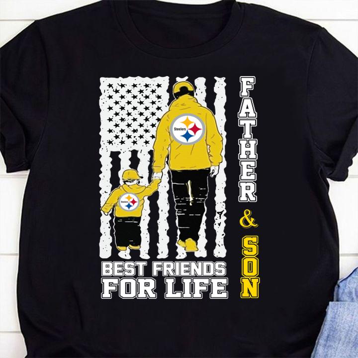 Pittsburgh Steelers Father And Son Best Friends For Life Independence Day t-shirt 63 MOTHERDAYSHIRTS NEWS