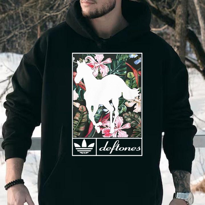 Adidas Deftones horse floral t-shirt