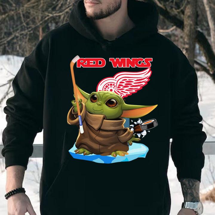 Star Wars Baby Yoda Detroit Red Wings t-shirt