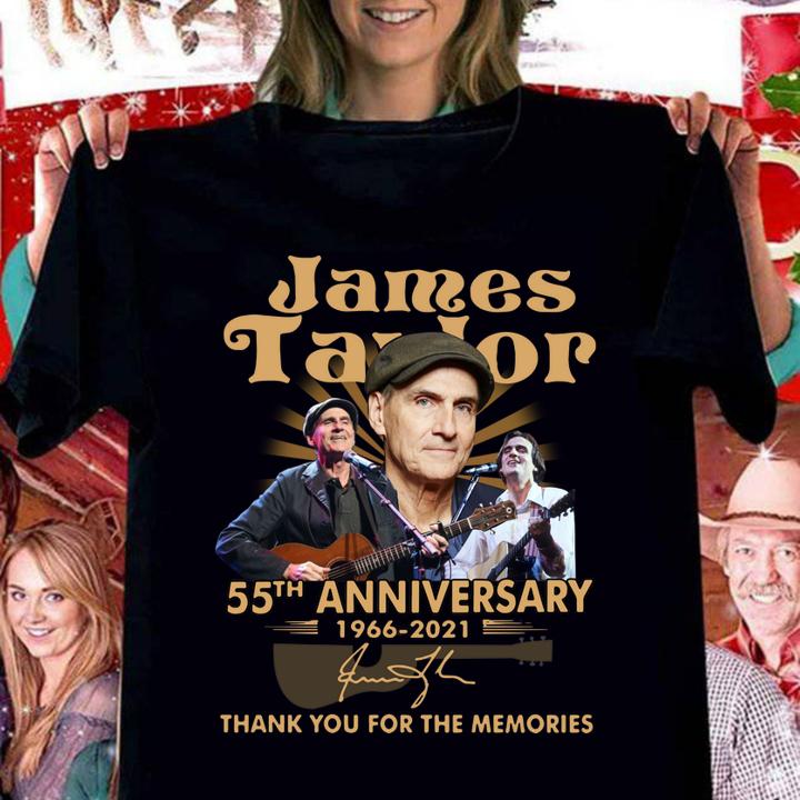 James Taylor 55th Anniversary 1966 2021 t-shirt