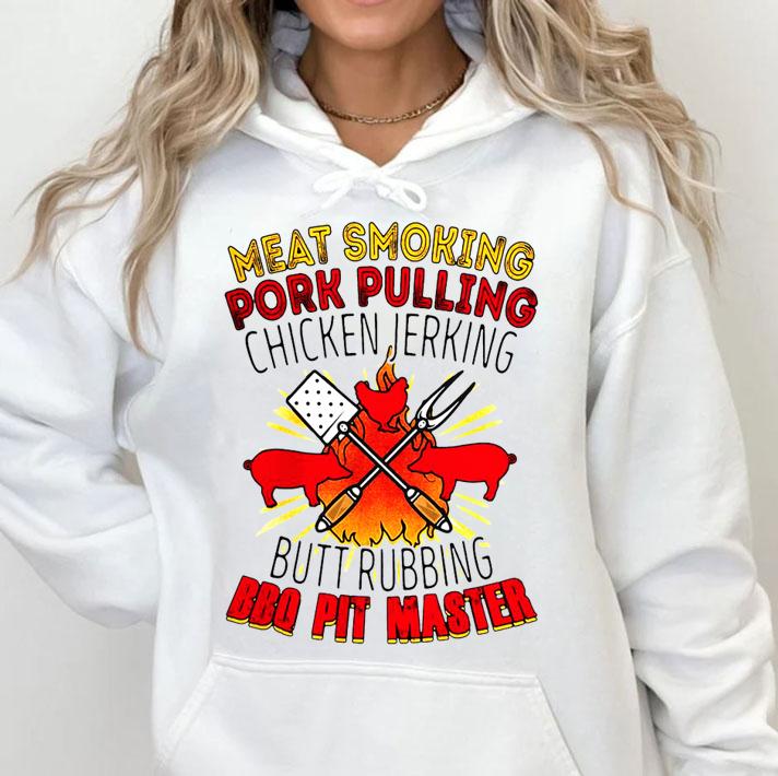 Meat Smoking Pork Pulling Chicken Jerking Butt Rubbing Bbq Pit Master t-shirt