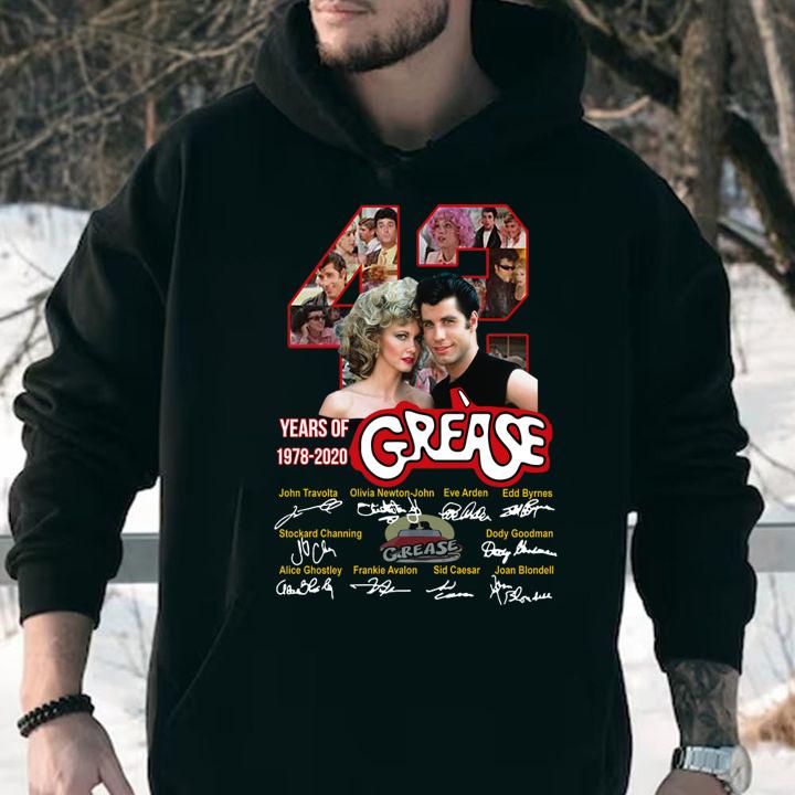 42 Years Of 1978 2020 Grease Signatures t-shirt