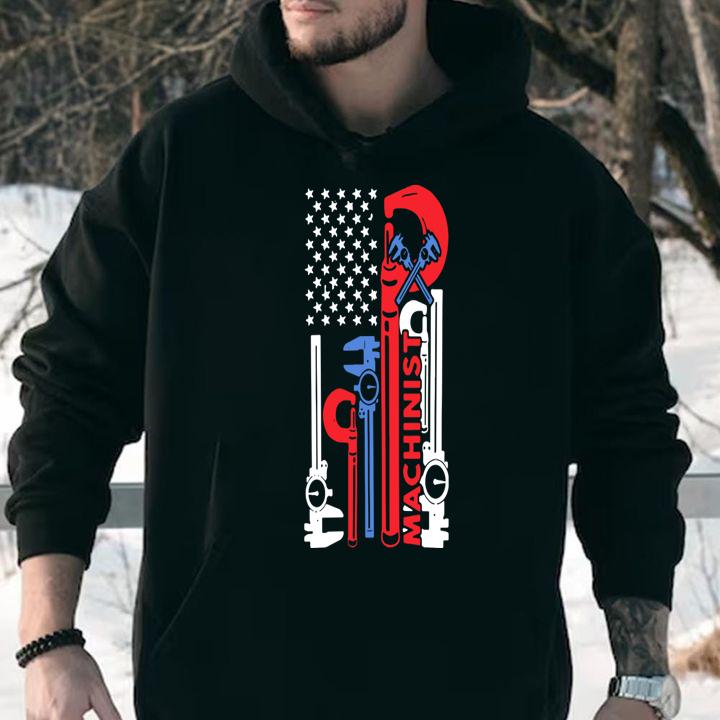 Machinist American Flag Vintage t-shirt