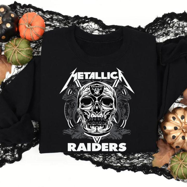 Skull Metallica Raiders t-shirt