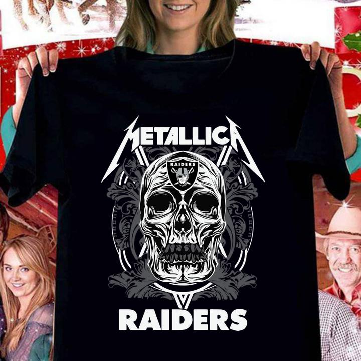 Skull Metallica Raiders t-shirt