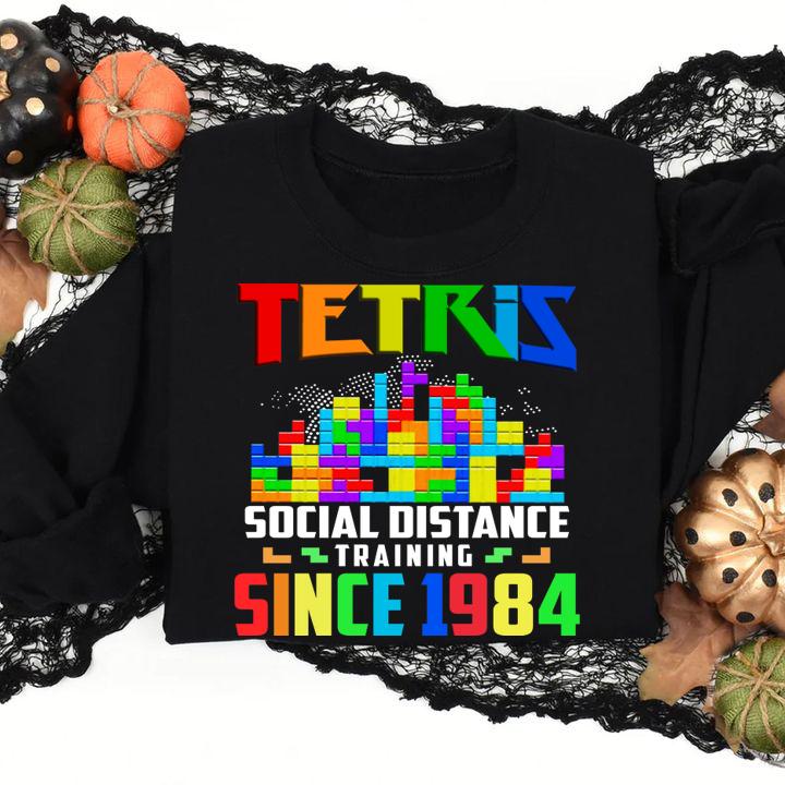 Tetris Social Distance Training Since 1984 t-shirt