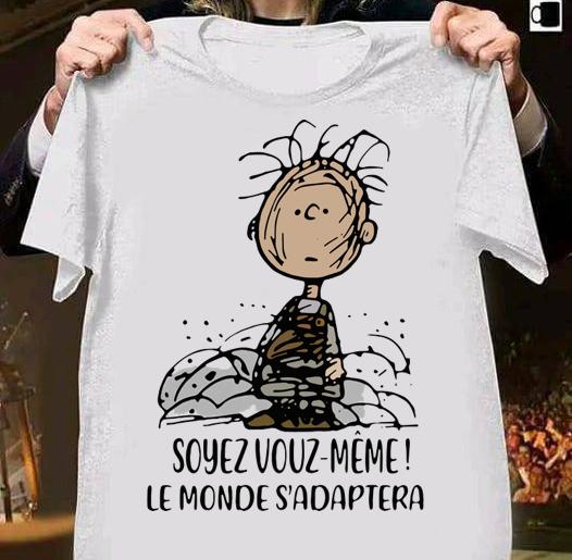 Charlie Brown Soyez Vous Meme Le Monde Adapter t-shirt 1 Clothing, mydisneyshirt news