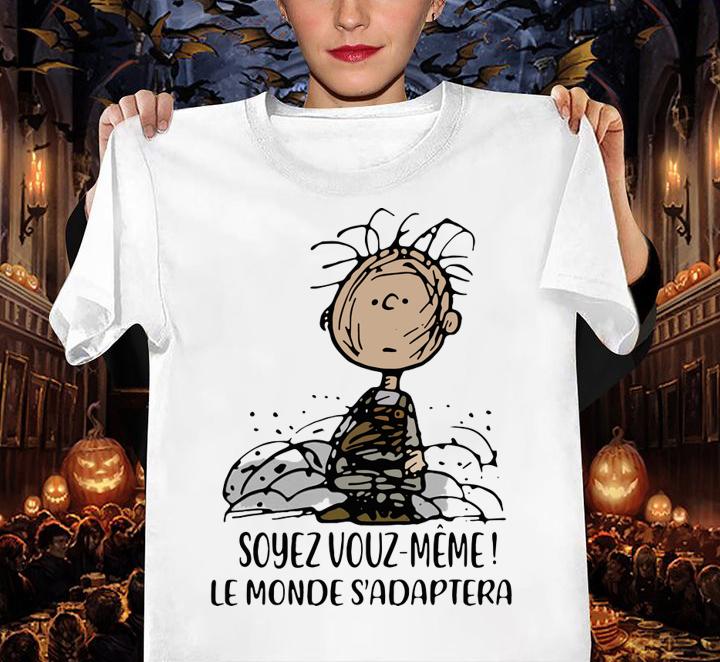 Charlie Brown Soyez Vous Meme Le Monde Adapter t-shirt
