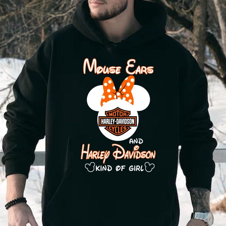Mickey Mouse Cars And Harley Davidson Kind Of Girl t-shirt