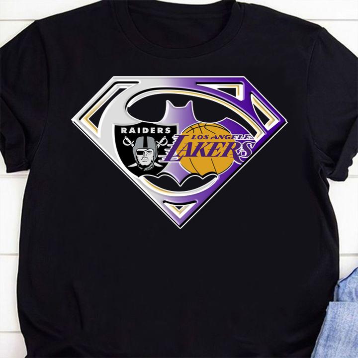 Superman Oakland Raiders And Los Angeles Lakers 4th Of July t-shirt 1 Clothing, mydisneyshirt news