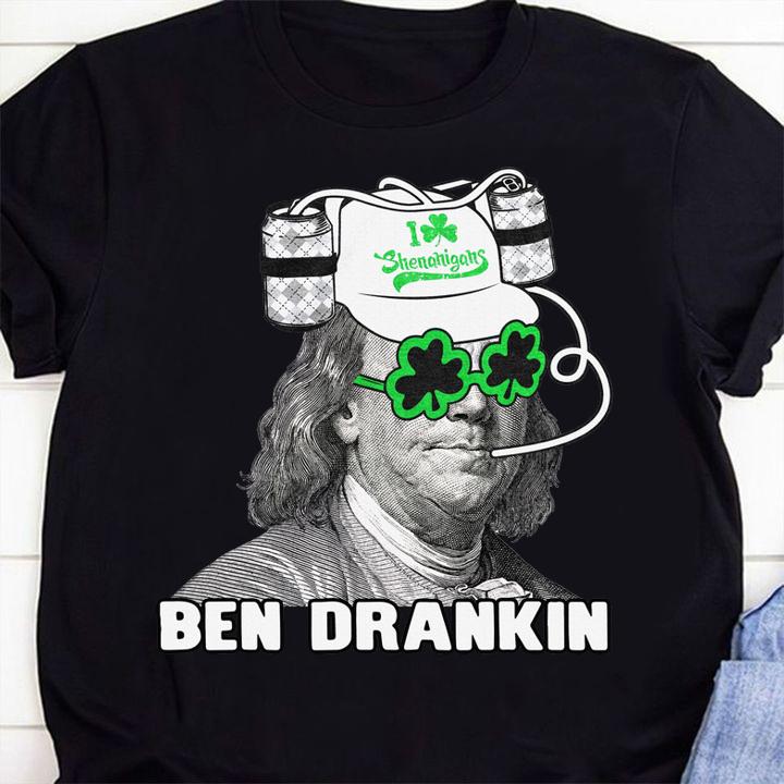 Vintage Ben Drankin Beer St. Patrick's Day Apparel Holiday t-shirt 37 mydisneyshirt news
