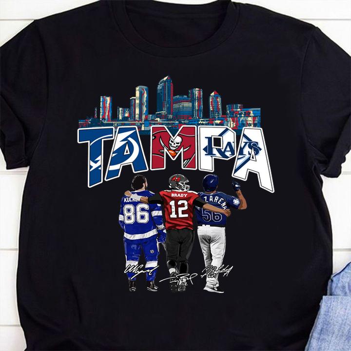 Tampa City Tampa Bay Buccaneers Champions Shirt, Tampa Bay Lightning, Tampa Bay Rays t-shirt 23 mydisneyshirt news