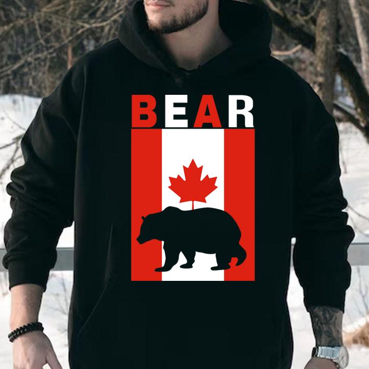 Bear Bear Canadian Flag 1st July t-shirt