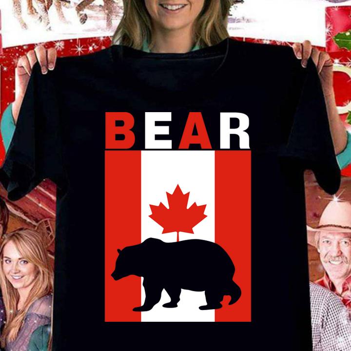 Bear Bear Canadian Flag 1st July t-shirt