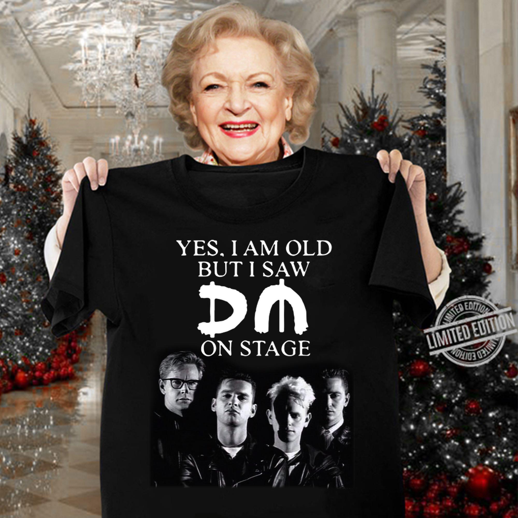 Yes i am old but i saw Depeche Mode Logo on stage t-shirt