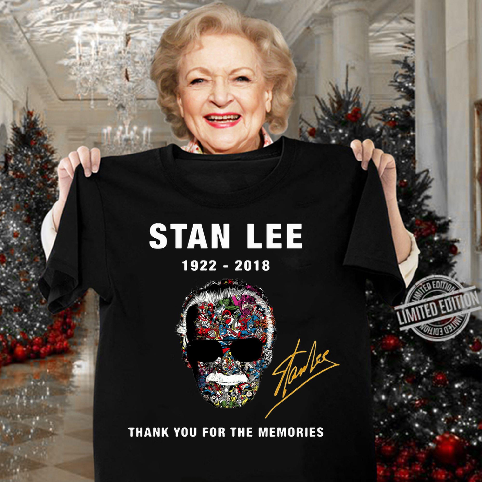 Spl Stan Lee thank you for the memories t-shirt