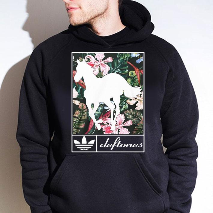 Adidas Deftones horse floral t-shirt