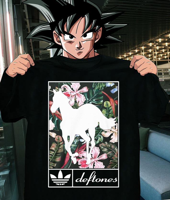 Adidas Deftones horse floral t-shirt