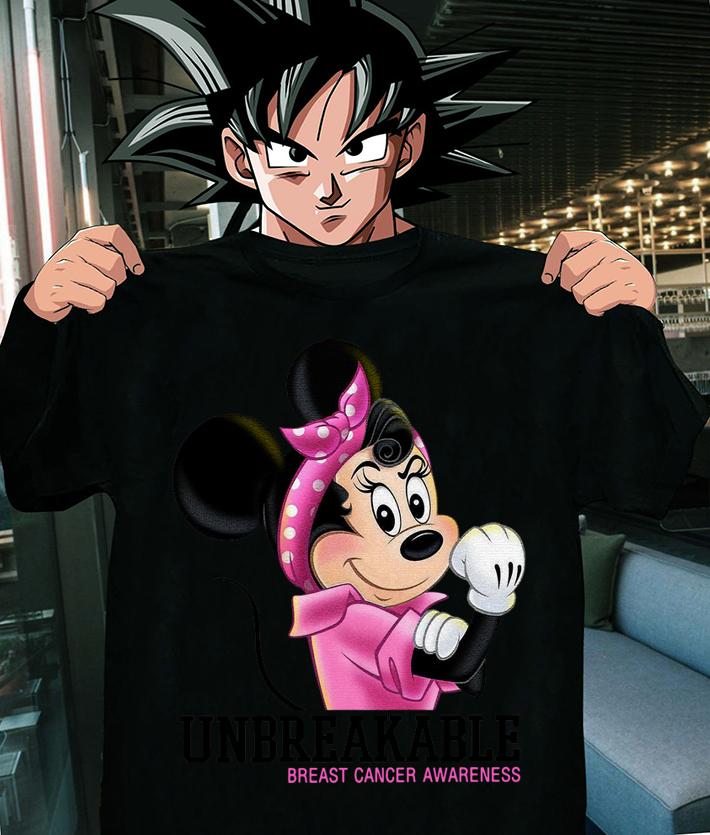 Minnie mouse unbreakable Breast Cancer Awareness t-shirt