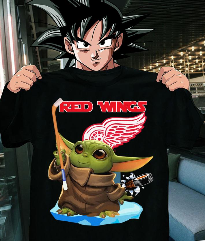Star Wars Baby Yoda Detroit Red Wings t-shirt