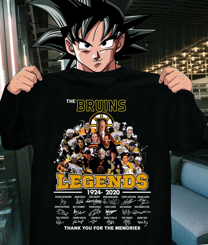 The Boston Bruins Legends Thank You For The Memories Signatures t-shirt