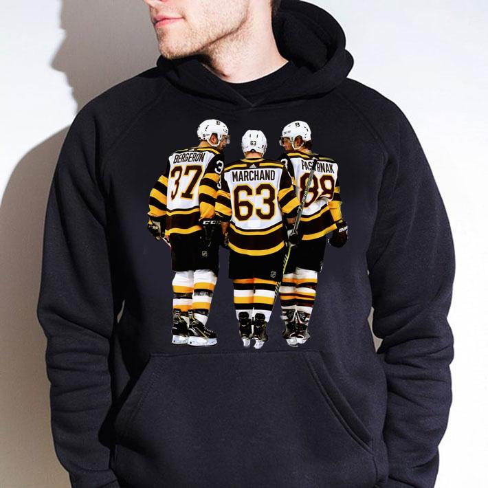 Boston Bruins Hockey Bergeron 37 Marchand 63 Pasternak 89 t-shirt