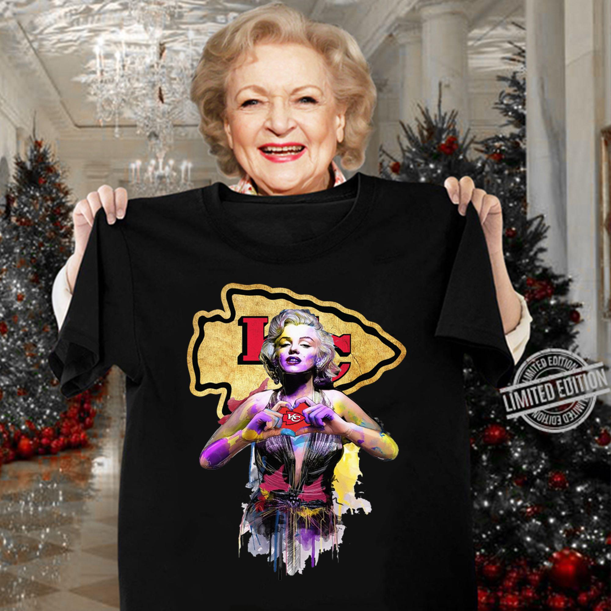 Marilyn Monroe Love Kansas City Chiefs t-shirt