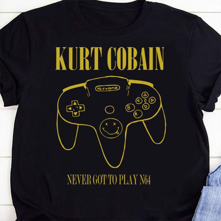 Kurt Cobain Never Got To Play N64 t-shirt 4 production