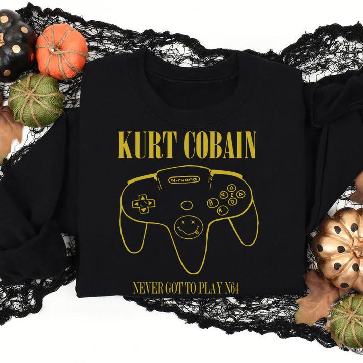 Kurt Cobain Never Got To Play N64 t-shirt