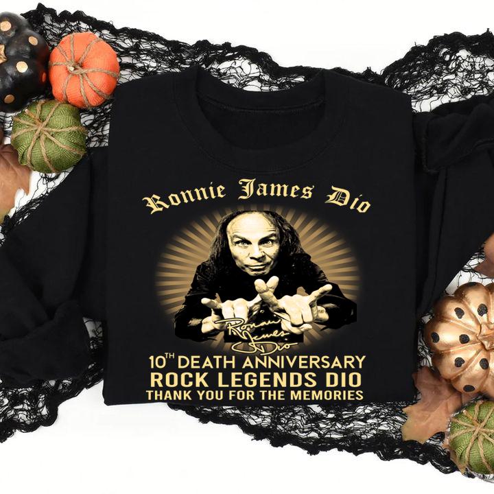 Ronnie James Dio 10th Death Anniversary Rock Legends Dio Signature t-shirt