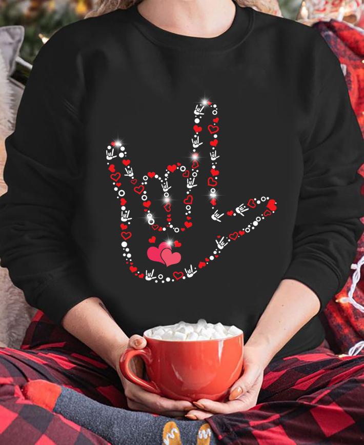 I Love You Sign Happy Valentine's day t-shirt