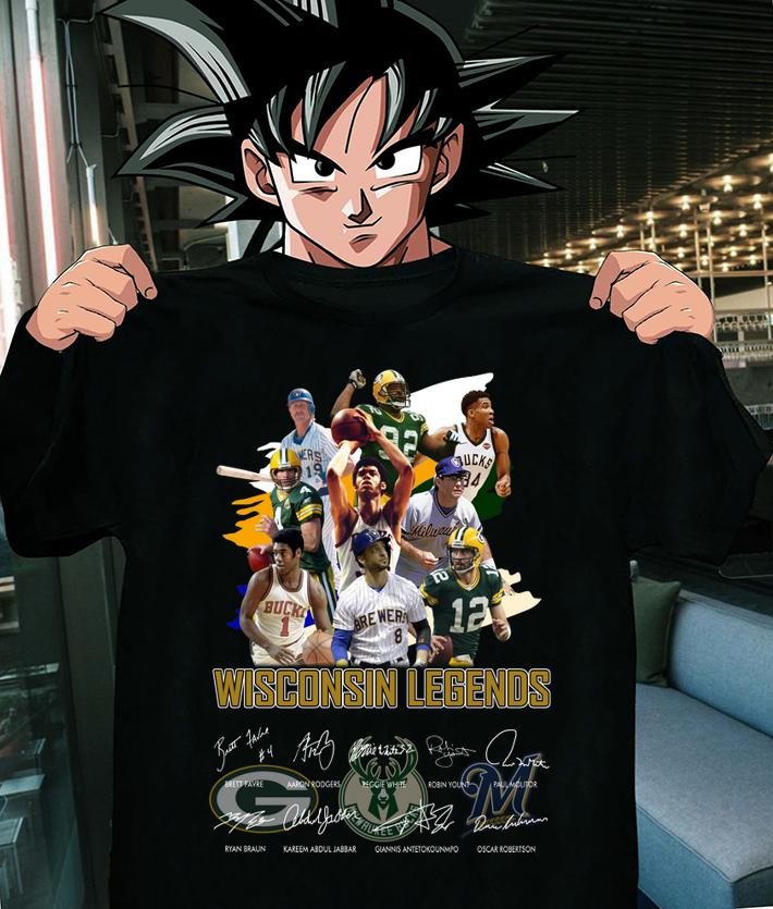 Wisconsin Legends Green Bay Packers Signatures t-shirt